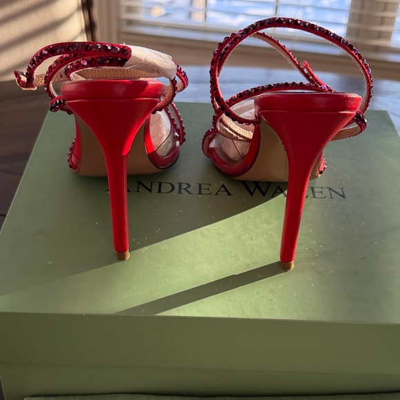Andrea Wazen 100MM Embellished Stilettos size 6.5